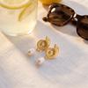 Boho Starfish Shell Asymmetric Dangle Earrings for Women Ocean Style Conch Scallop Pearl Earring Summer Beach Party Jewelry Gift