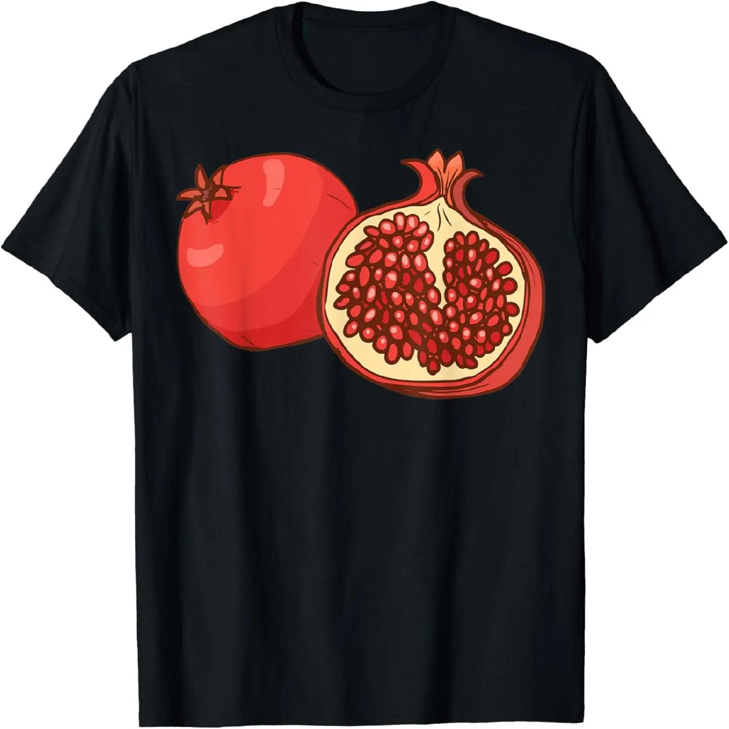 Фрукт Гранат Еда Веганский Вегетарианский Футболка XXXXXL разноцветный
