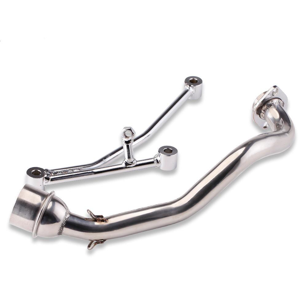 Stainless Steel Front Exhaust Pipe for Ghostfire RS100 & Fuxi Qiaoge Scooters