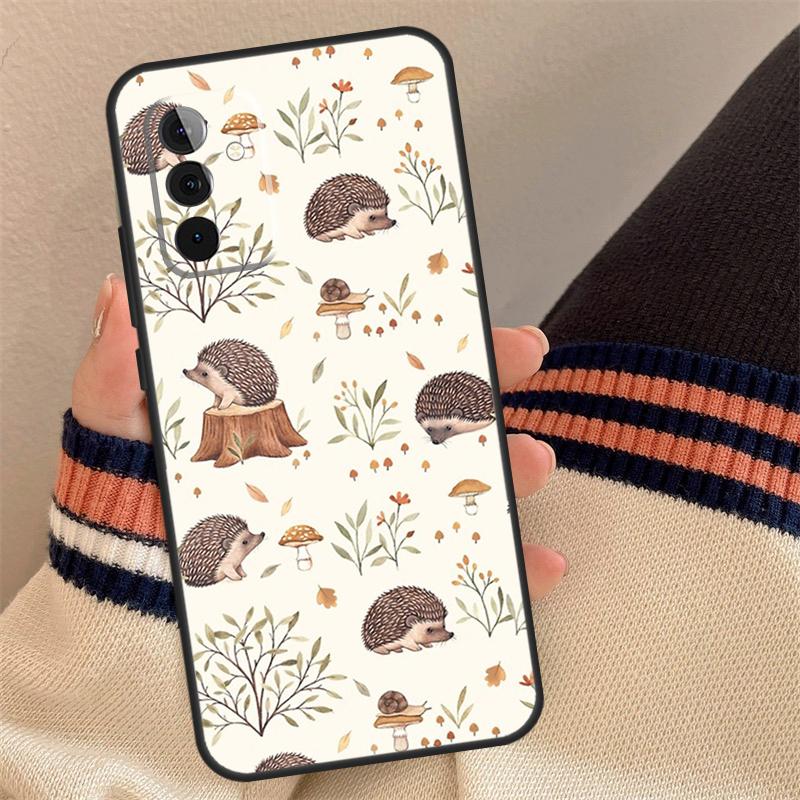 Hedgehog and Balloon Case For Samsung Galaxy A54 A34 A14 A56 A36 A16 A06 A13 A53 A12 A22 A32 A52 A35 A17 A15 A55