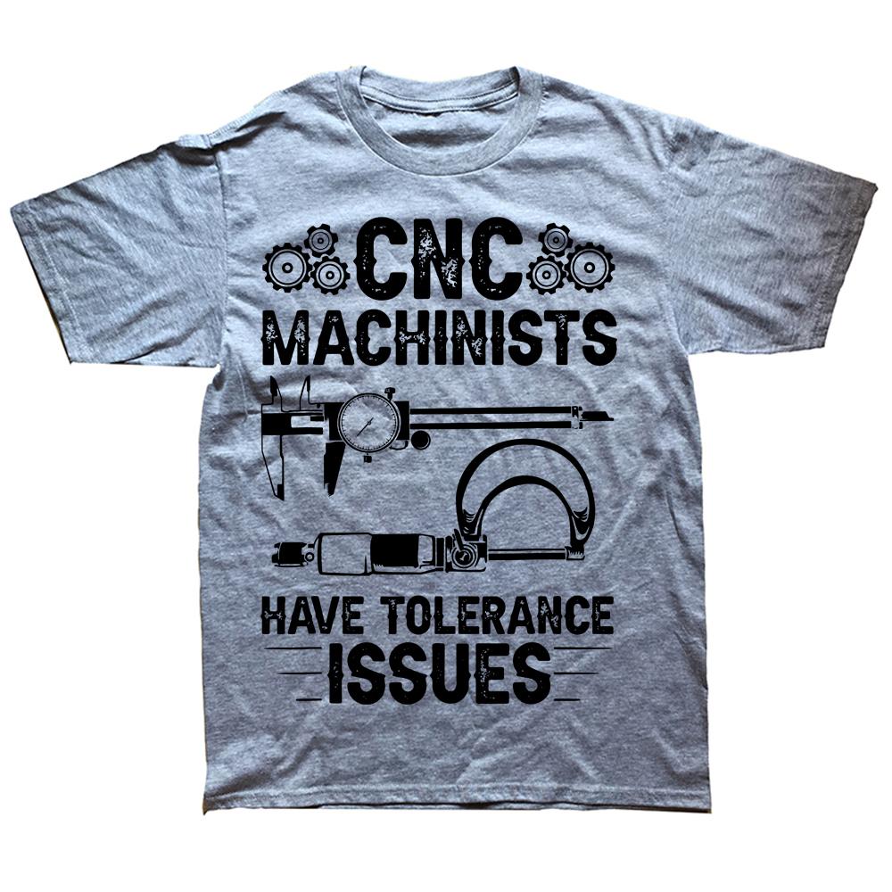 Neuheit CNC Bediener Papa Maschinenbediener Werkzeug T-Shirts Streetwear Kurzarm Geburtstagsgeschenke Sommer T-Shirt Herrenbekleidung