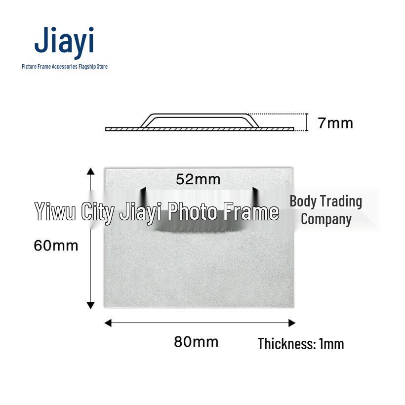 60x80 Adhesive Mirror Hook for Bathroom - Thickened Hardware for Glass or Picture Frame Hanging