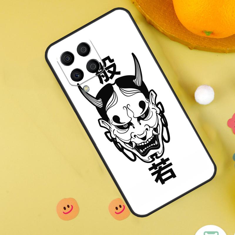 Japanese Hannya Oni Mask For Samsung Galaxy M54 M34 M14 M12 M32 M52 M53 M33 M13 M20 M21 M51 M15 M55 M31s M30s Case