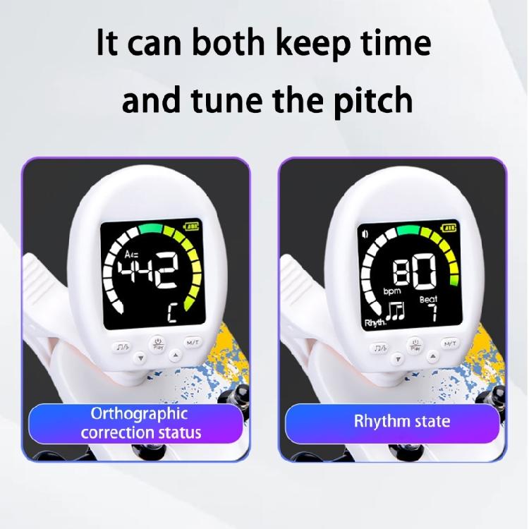 Guitar Clip on Tuner with Beat Function Violin Ukulele Tuner Universals Digital Electronic Tuner Guitar Accessory