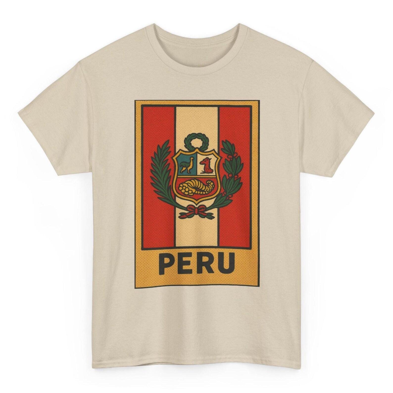 Peru Flag T-Shirt Unisex: Retro Lima Tee S