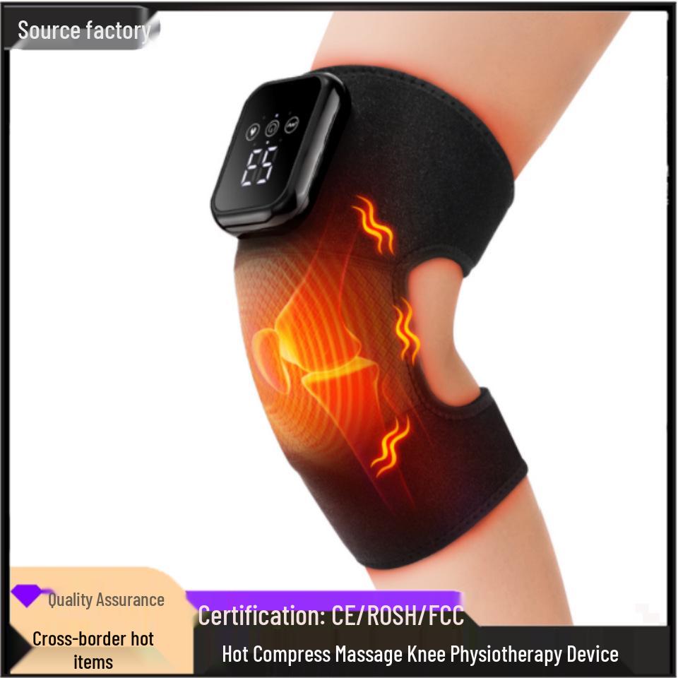 Rechargeable Heated Knee Massager with Vibration Therapy