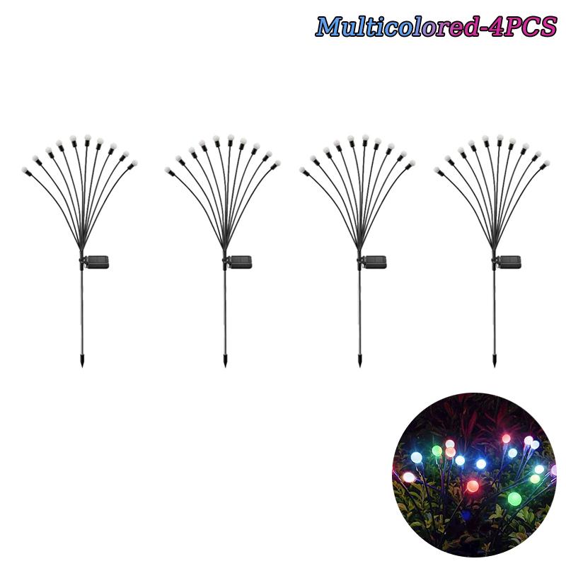6/8/10 LED Solar Garden Lights Powered Firefly Lights Outdoor Garden Decoration Landscape Lights Firework Firefly Lawn Lamps