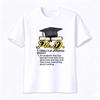 Doctoral Degree Graduation Tshirt with Logo Student Degree Graduate Academic Cap Printed Design Casual Comfortable Women Tops