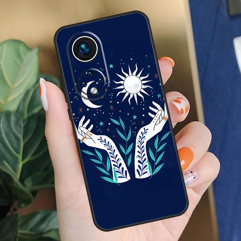 

Художественный чехол Солнце Луна для Honor X8b X9b X9a X8a X8 X9 X9c 50 70 90 Lite Honor 200 Pro Magic 7 5 6 Lite Чехол Honor X9a