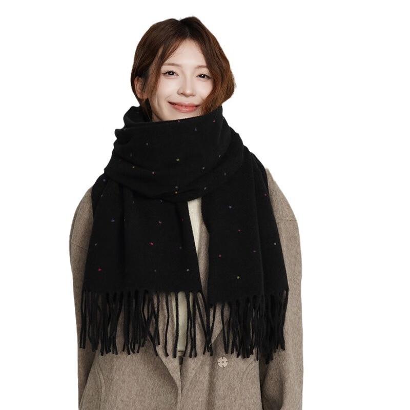 Korean Style Dotted Autumn Winter Scarf