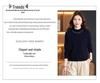 Women's 100% Wool Rhinestone Semi-High Neck Sweater – Fashionable Knitted Base Shirt for Autumn and Winter, Ideal for Middle-Aged and Elderly Mothers