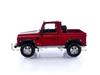 TrueScale Miniatures MINI GT 1/64 Scale Land Rover Defender 90 Pickup, Masai Red, Left-Hand Drive, Complete Model