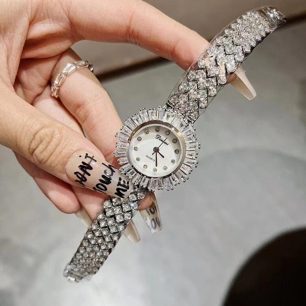 Watch Gypsy Full Diamond Bracelet Watch Ladies Fritillary Face Small Dial Rhinestone Women'S Watch
