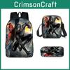 Backpack Three Piece Set Waterresistant Material Kids For