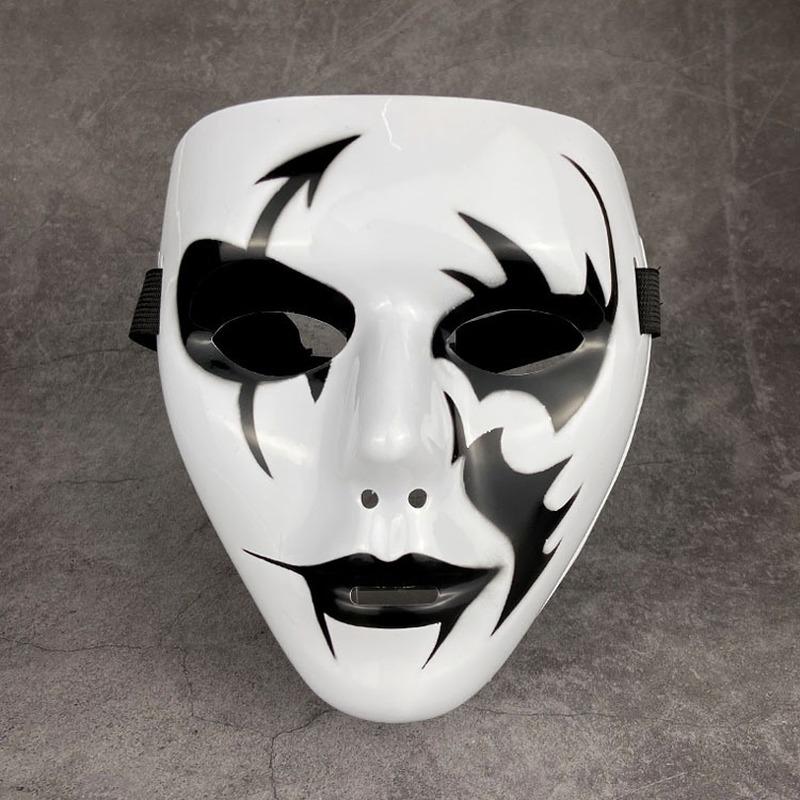 Barnemaske Halloween rekvisitter Masquerade full ansiktsmaske Hip Hop Voksen Håndmalt Hvit Street Dance Menn Voksen Maske
