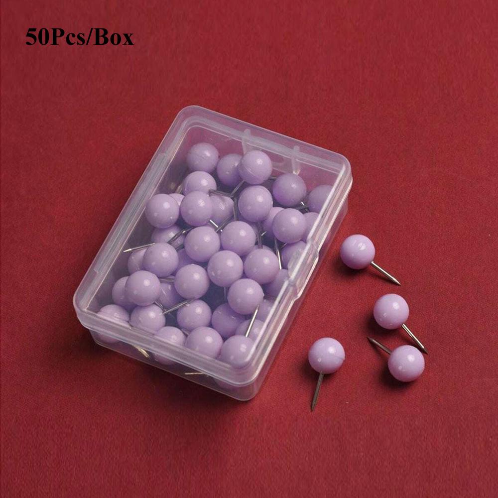 Push Pins Map Tacks with Plastic Beads Head for Cork Board Multi-Color Map Pins for Travel Map Board Pins Bulletin Board Office