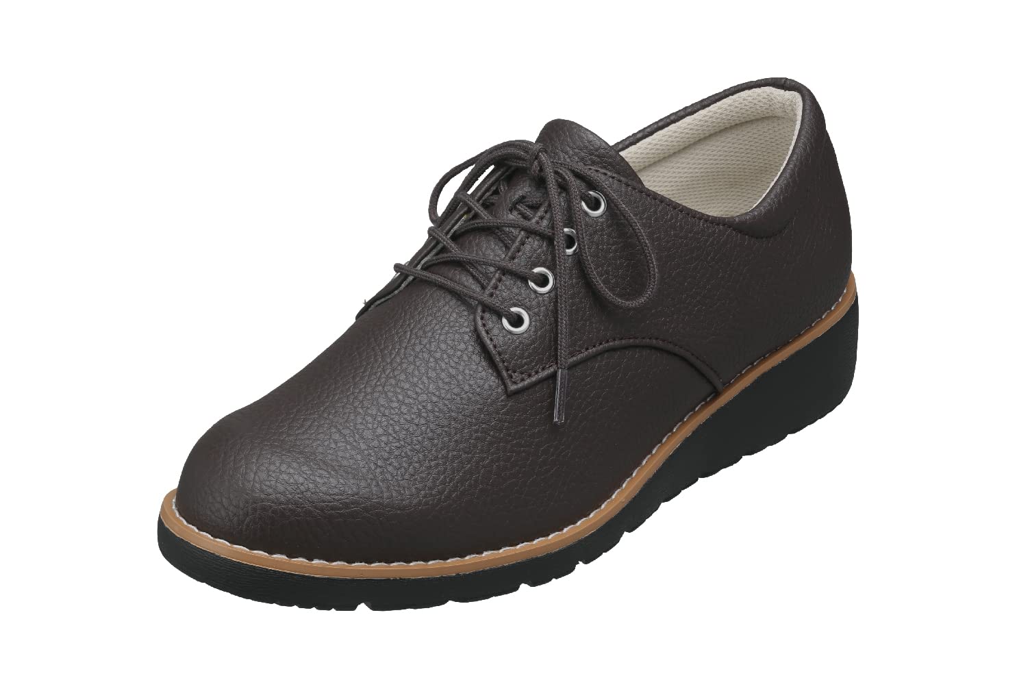

FD101 Fe de Fleur Dark Brown [Pansy] Shoes, Women s, 3E, Lace-up, 24.0cm,