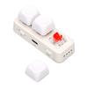 3 Key Keypad Bluetooth USB Programmable RGB Backlit 3 Key Macro Mechanical Keyboard for DIY Gaming Working White