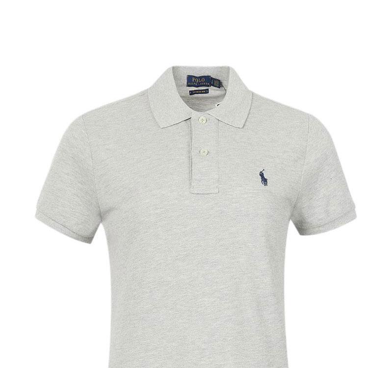 Polo Ralph Lauren SS23 Kurzarm Einfarbig Lässig Polo Kleid Damen Kleider Grau 211570229033