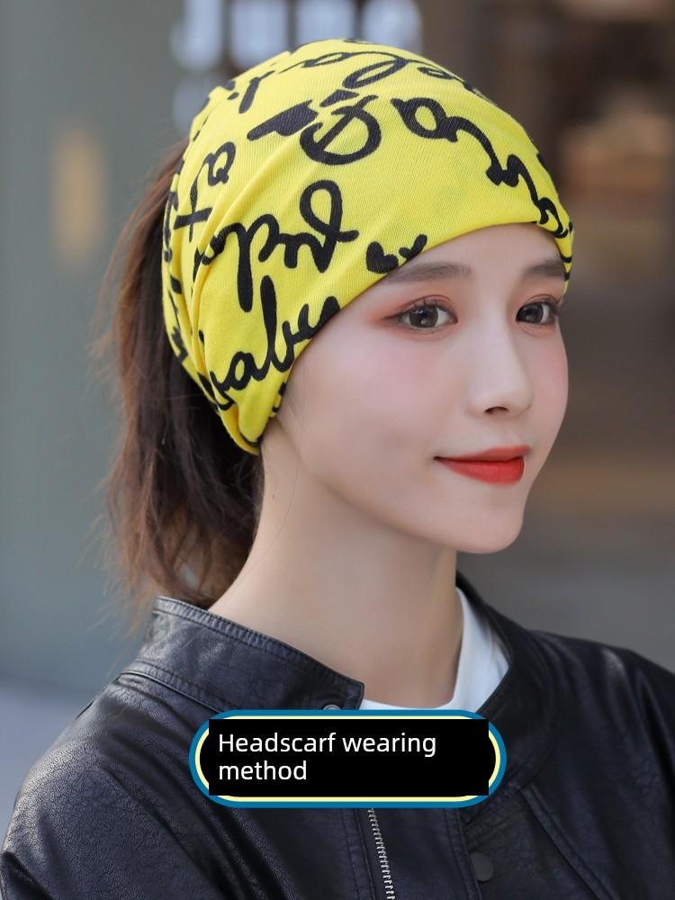 Winter Bib Women's Neck Protection Bandana Outdoor All-Matching Headscarf Cycling Mask Men's Sleeve Cap Windproof Warm Pile Heap Cap