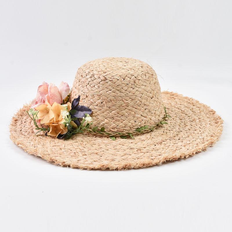 Summer Natural Straw Sun Hat For Women Oversize Fashion Floppy Shade Dome Hat Outdoor Travel Foldable Beach Hat