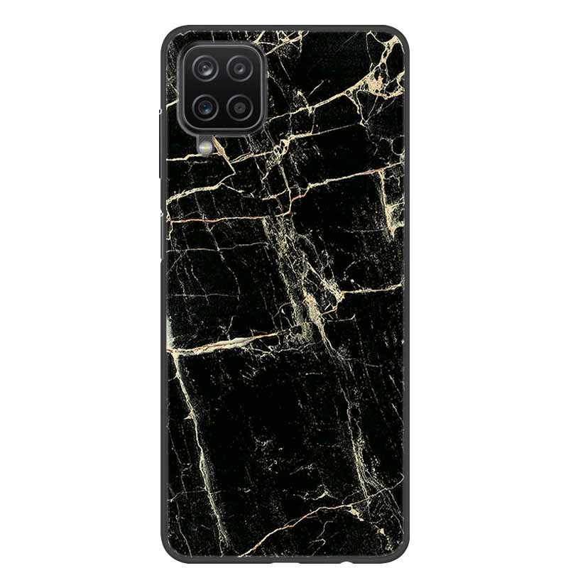 For Samsung A12 Case Marble Soft Silicone Back Case for Samsung Galaxy A12 GalaxyA12 Nacho A 12 SM-A125 Phone Cover Coque Fundas