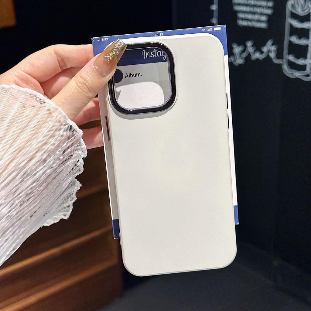 New Liquid Silicone Mobile Phone Case Electroplating Lens Apple 15PRO Creative Protective Case iPhone14PRO Suitable