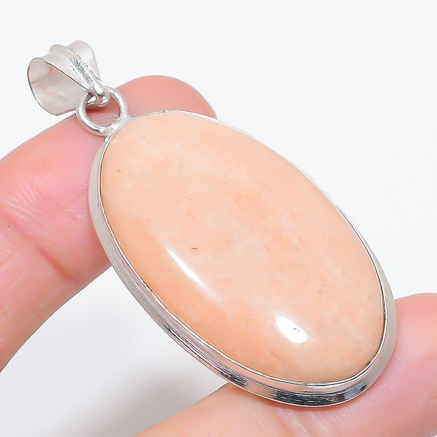 

Natural Orange Aventurine 925 Sterling Silver Jewelry Pendant 2.29 N3D96