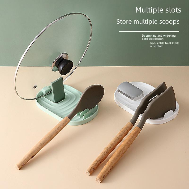 Folding Pot Lid Rack Spoon Rack Kitchen Cooking Tools Multifunctional Rack Heat Resistant Storage Rack Kitchen Accessories