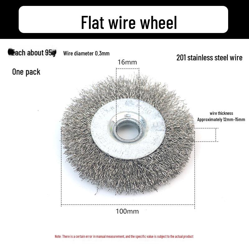 4-Inch Stainless Steel Wire Wheel for Angle Grinders - Rust Removal & Polishing