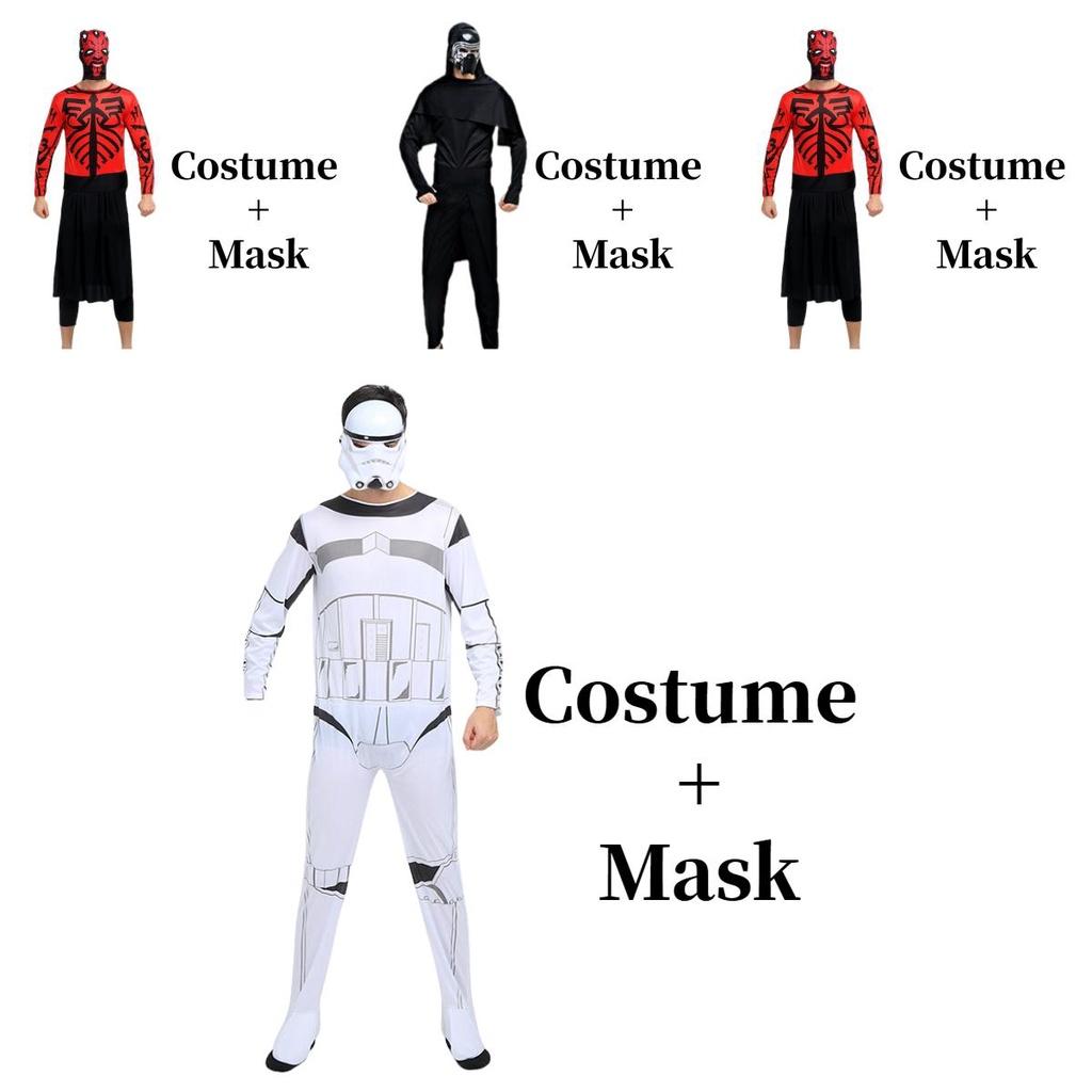 Halloween Star Wars Sith Jedi Anime Costume For Adults Polyester Fabric Fantasy Theme