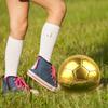 Linkidea Size 5 Gold Color Soccer Ball, Official Match Size Golden Soccer Ball, Gift Idea for Freestyle Soccer and Juggling