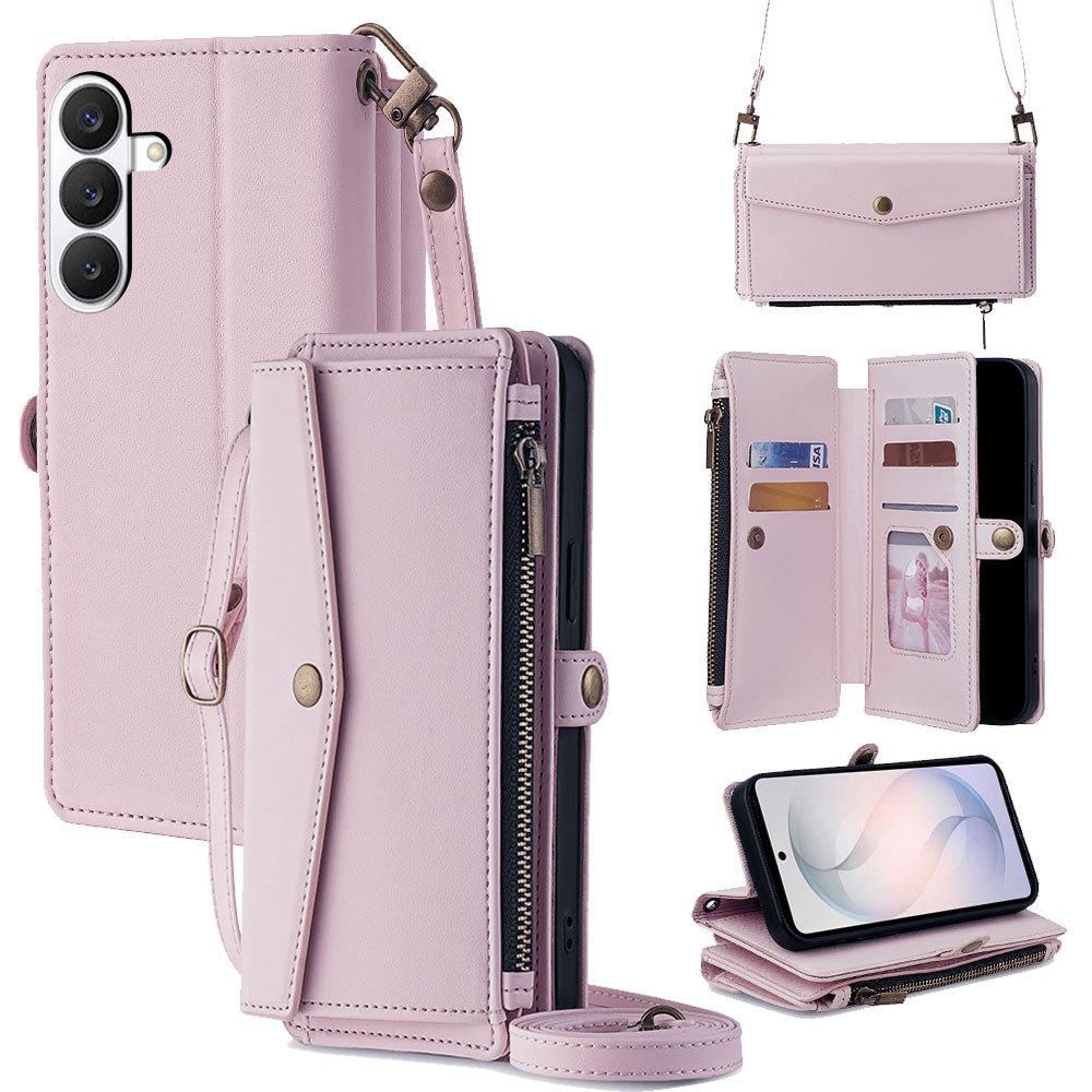 Samsung S26/S24 Plus Wallet Leather Phone Case & S8 Flip Leather Shell