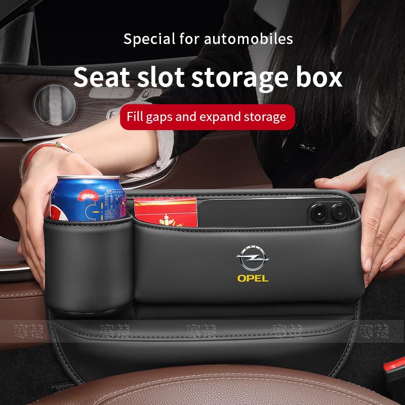 For Opel OPCline ASTRA CORSA INSIGNIA MOKKA VECTRA GRANDLANG ZAFIRA GTC Tigra Car Seat Gap Multifunction Crevice Storage Box