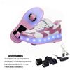 Children's 2-wheel Roller Skate Shoes Fashion Girls' Shoes With LED Retractable Child Dual-Purpose Casual Sneakers With Wheels