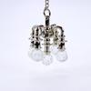 Playing Scene Mini Five-head Chandelier Gold/silver Ceiling Lamp Model  Doll House Accessories