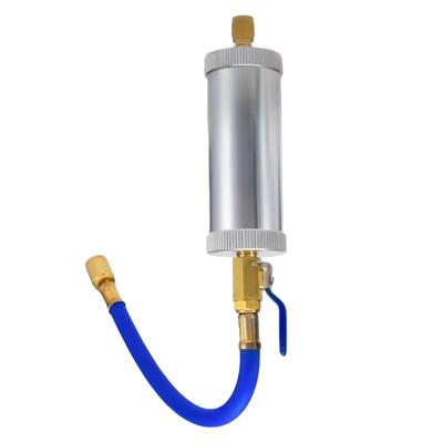 Convenient R134A Liquid Fuel Injector 1/4 Inch Sae Refrigerant Fluid Filler  Fluorescent Dyes
