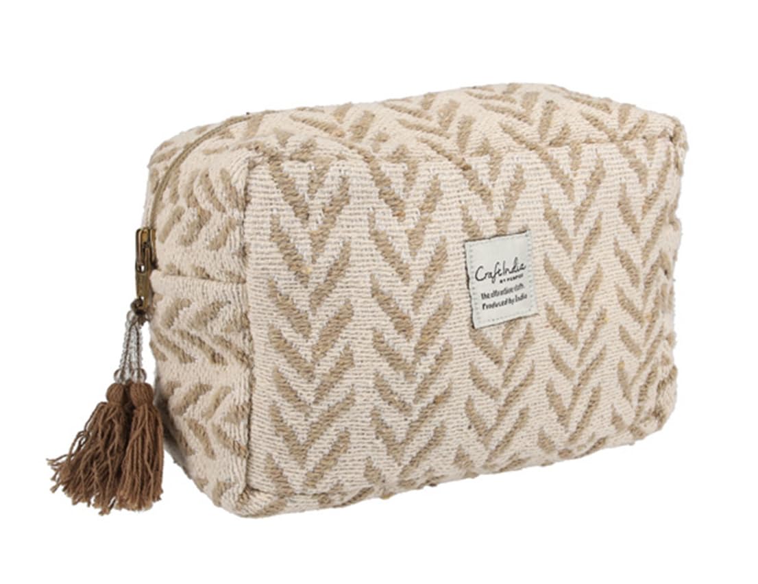 Friendshill Craft India Gusseted Pouch Amit Ivory CS-105-68