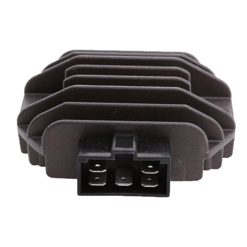 Motorcycle Voltage Regulator Replacement for Yamaha YZF R1 99-02 YZF R6 06-09 YZF R6S 97-07 YZF600R, Color Black