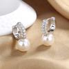 New 925 Sterling Silver AAA Zircon Stud Earrings For Women Fashion Exquisite Student Girlfriend Jewelry Accessories Heart GiftGood Product