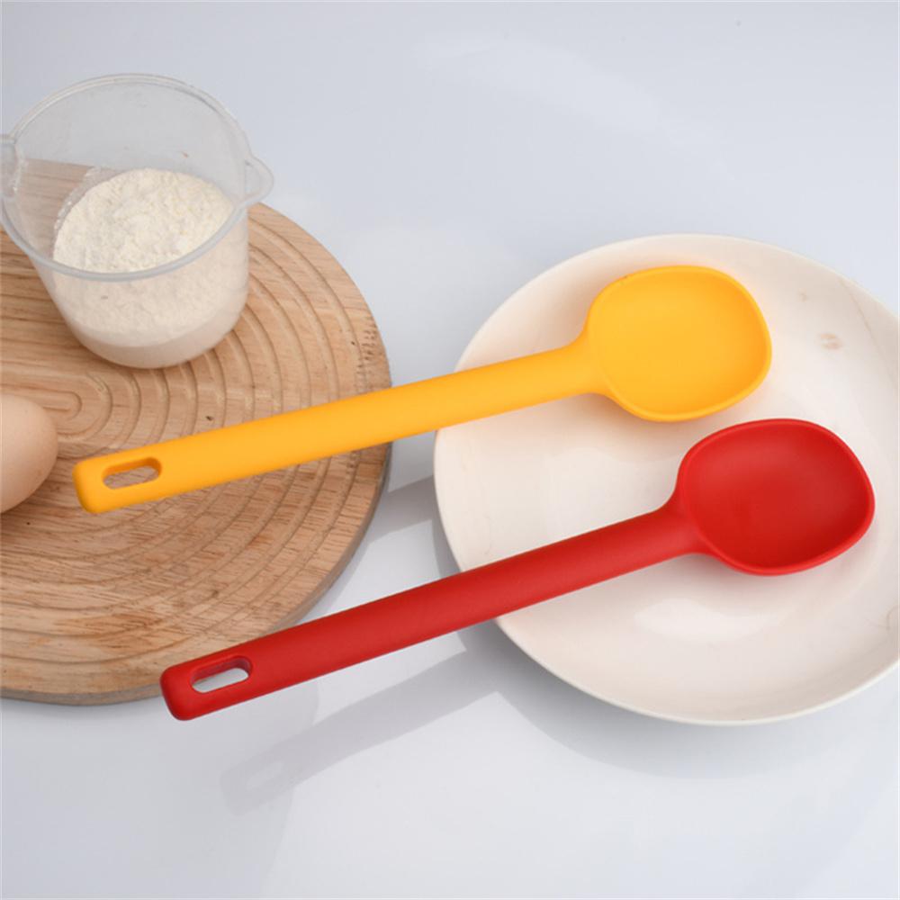 Silicone World Silicone Spoon Mixing Soup Spoons Kitchen Mixing Ladle Cooking Utensils Kitchenware Tool For Stirring And Serving