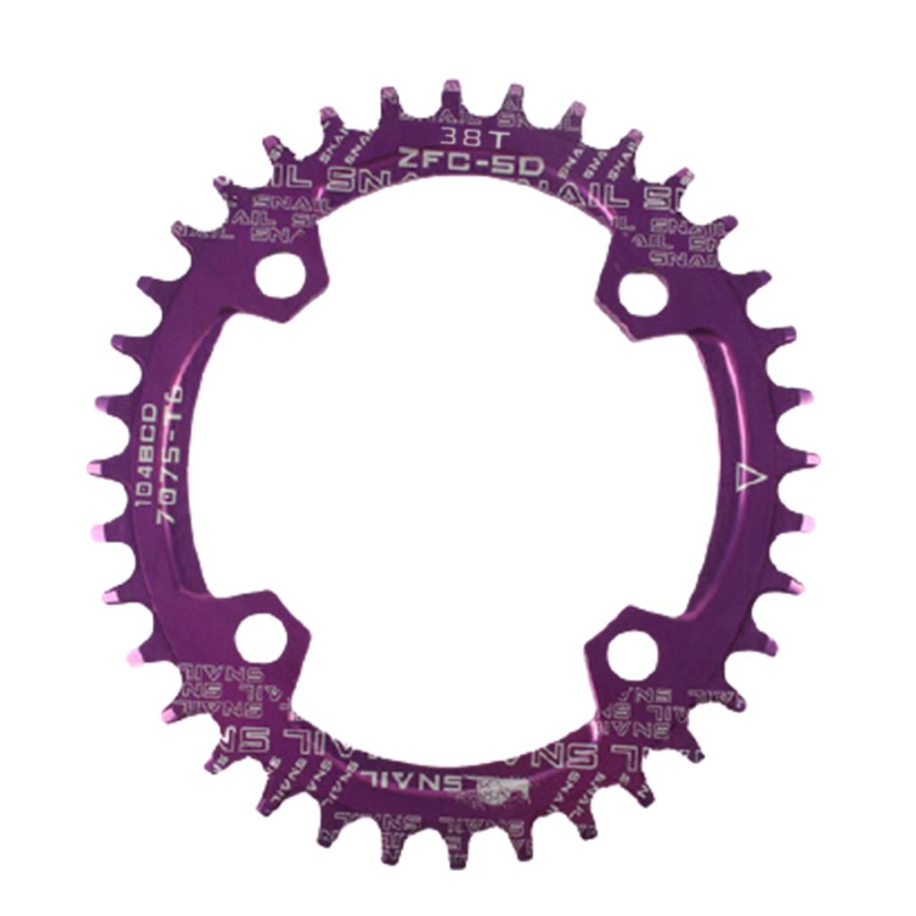 Für Fahrrad rund/oval 104BCD 32T 34T 36T 38T Narrow Wide Einzelkettenblatt