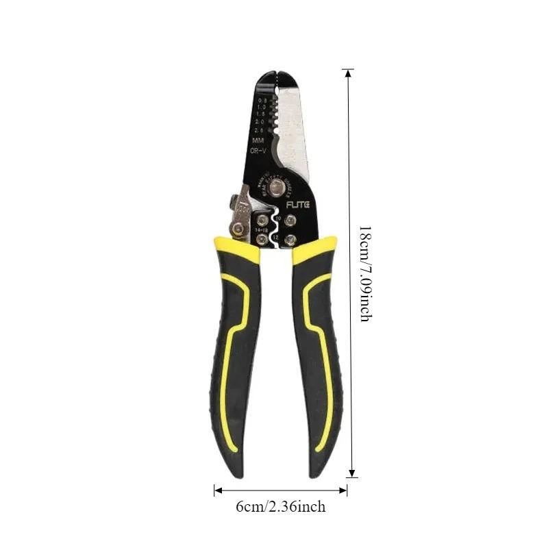 Multi-function Electrician Manual Wire Stripper and Crimping Pliers Cable Stripping Pliers Wire Cutting Pliers Labor-Saving Tool
