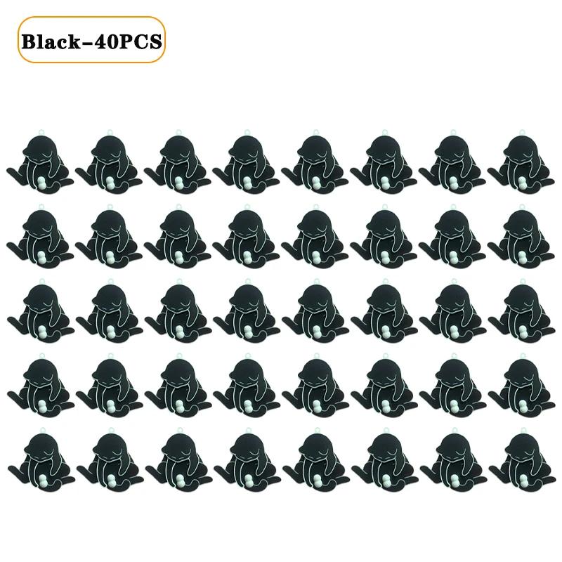 1-40PCS Creative Pull Play Egg Cat Keychain Pendant Cute Rotatable Acrylic Bag Pendant for Women Keyring Purse Car Accessories