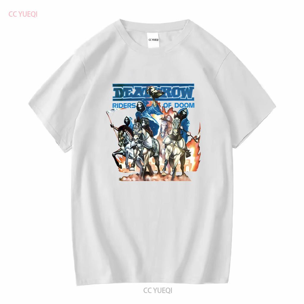 Vtg Deathrow Band Heavy Cotton Black All Size T Shirt MM685 long sleeves vintage Washed designer clothes fashion graphic