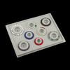 Beadboard for Grey Flocking U-shaped Channel Recessed Compartment Design Board