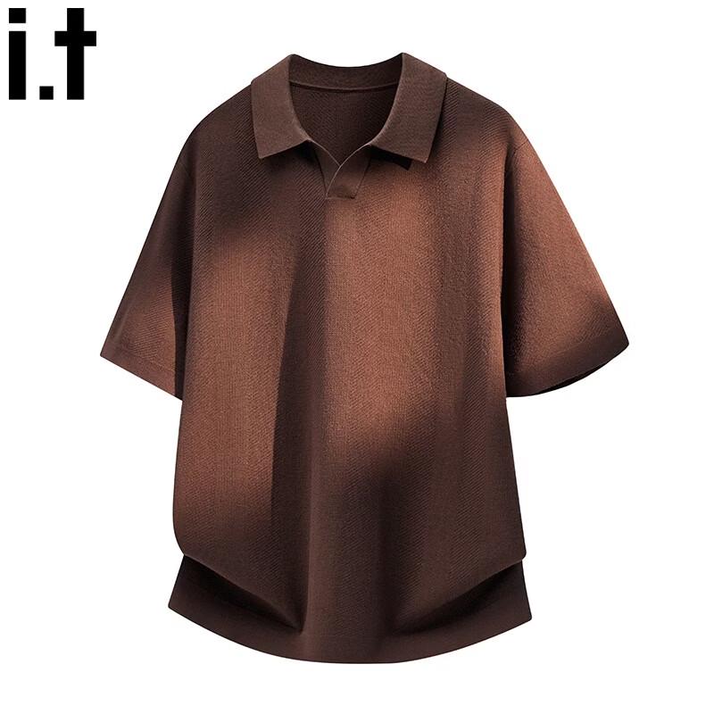 izzue Men's American-Style Soft Cloud Polo Shirt