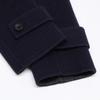theory luxe 03-7409610 Navy 100% wool double breasted belted long coat coat 38 NavyUsed