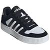 Adidas Neo D-Pad Leather Comfortable Versatile Non-Slip Wear-Resistant Low-Top Skate Shoes Unisex Sneakers Black JR8328