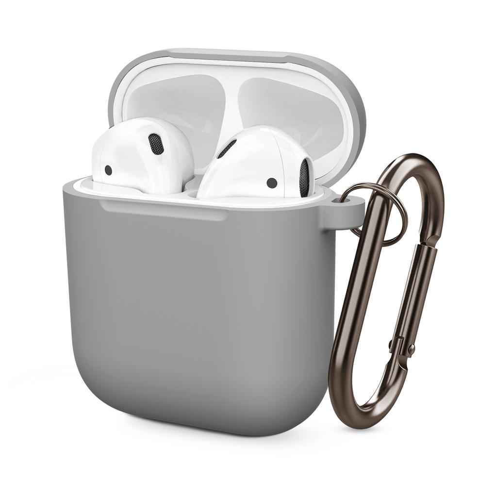 Silicone Cases For Airpods 1st 2nd Luxury Wireless Earphones Protective Cover Anti-drop Housing with Hook Headphone Accessories